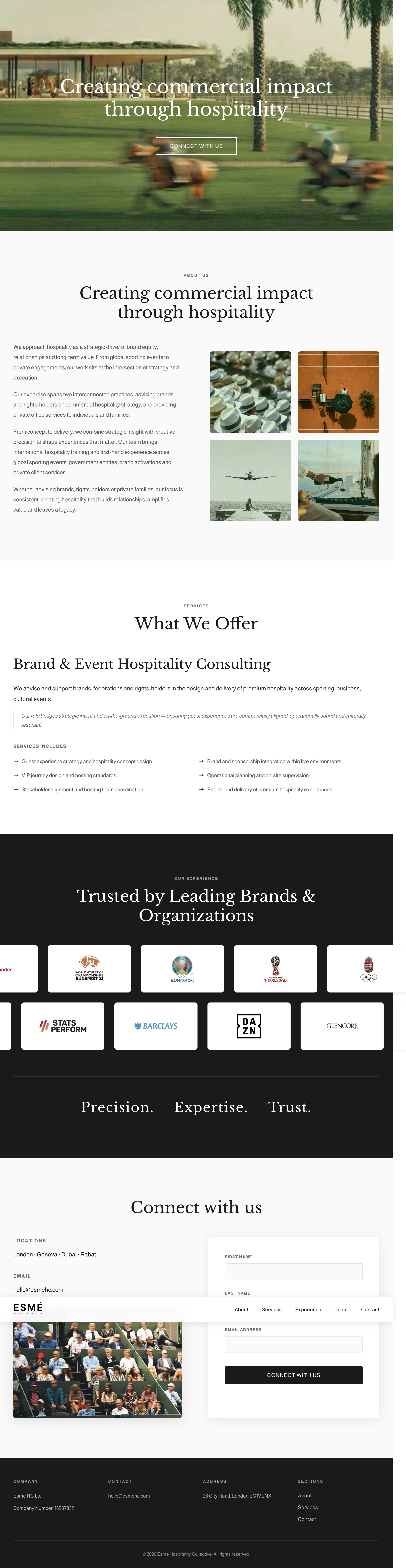 Esme website preview
